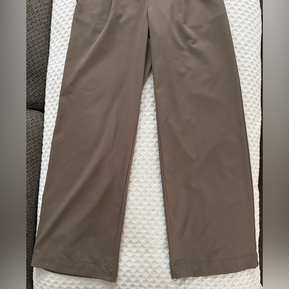 Beyond Yoga Status Wide Leg Trouser in Dune Size XS NW1251 Brown Pleated Pants - Picture 8 of 16